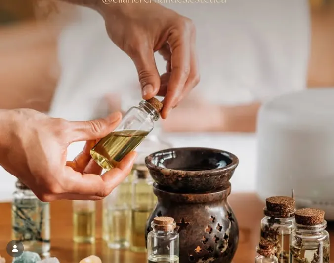 Massagem com aromaterapia